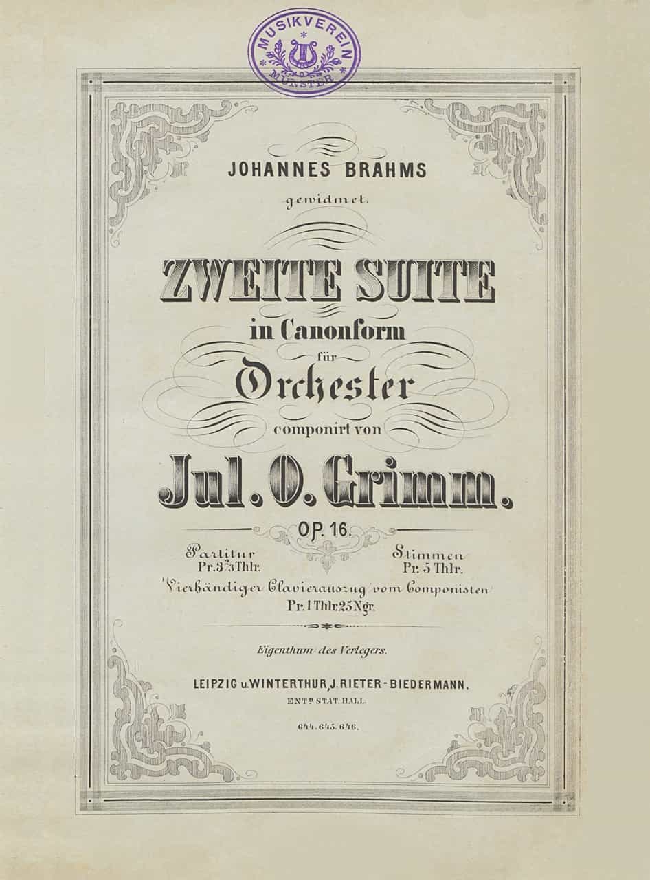 Grimm Zweite Suite Cover