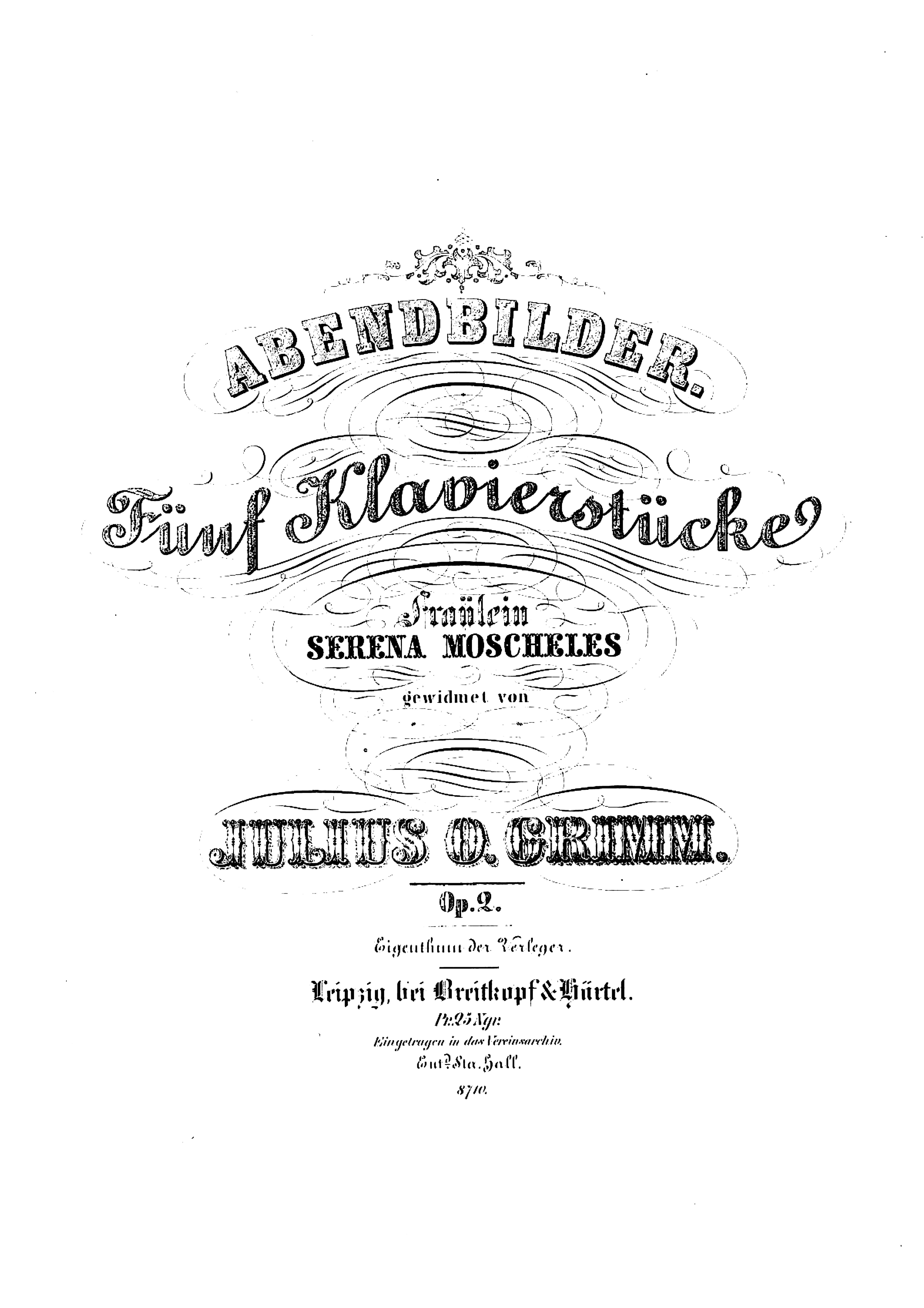 Titelblätter op. 2 und op. 6