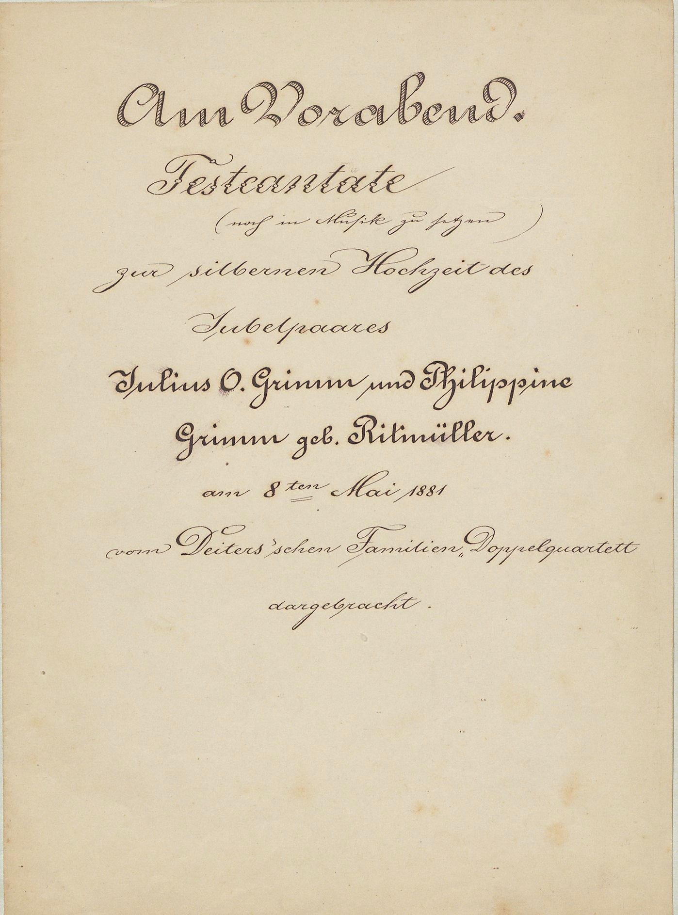 Silberhochzeit
