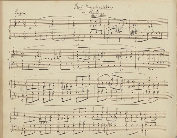 Drei Stammbuchblätter für Klavier vom September 1847
