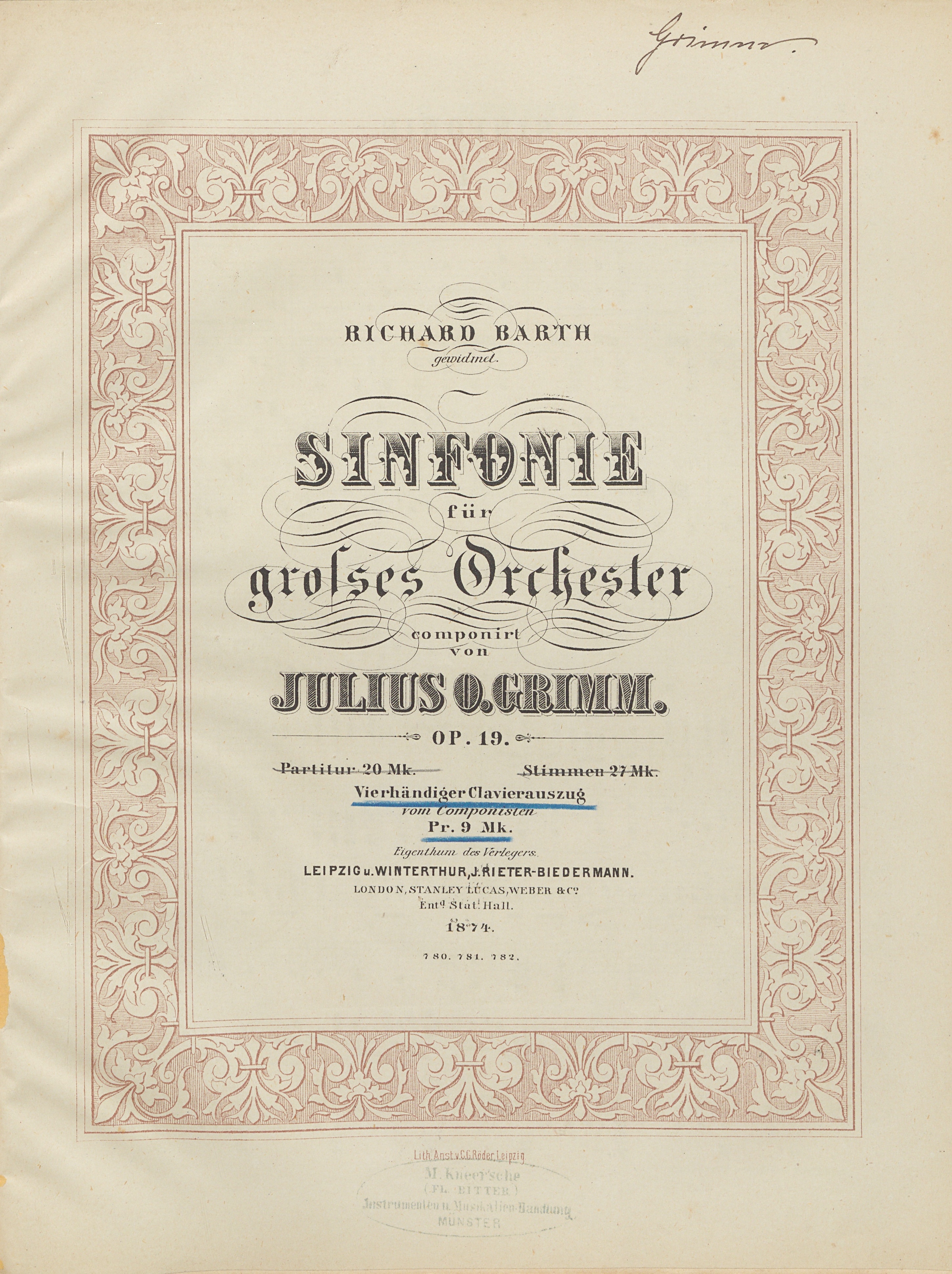 Sinfonie op. 19